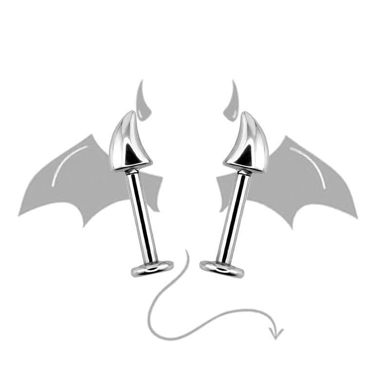 Hot Sale Cute Devil Horn Pierc - огляд і ціна Men Accessories Sale