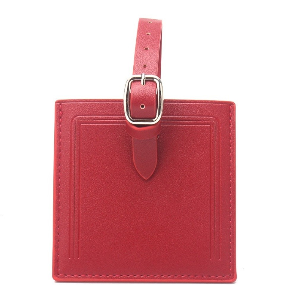 Square Leather Luggage Labels  - огляд і ціна Men Accessories Name