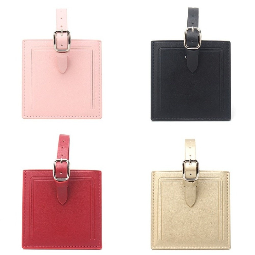 Square Leather Luggage Labels  - огляд і ціна Men Accessories Name