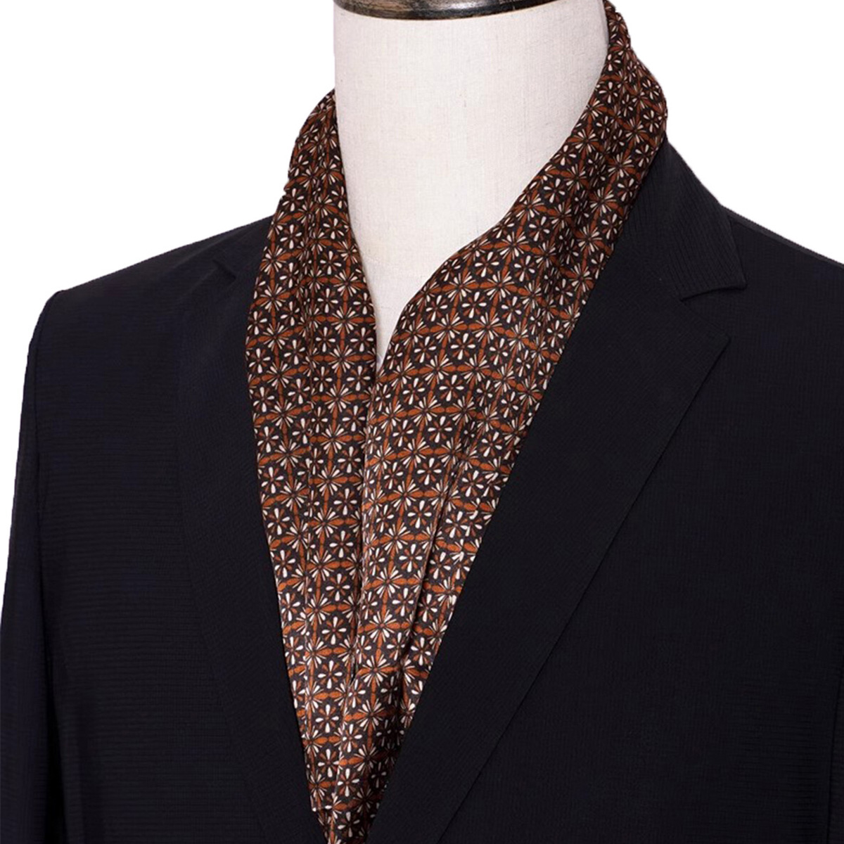 New Men's Stripe Silk Scarf Ho - огляд і ціна Men Accessories Sale