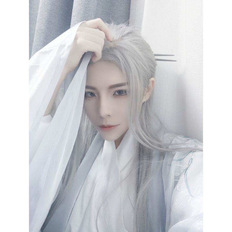 Men Hanfu Long Straight Hair A - огляд і ціна Men Accessories For Party