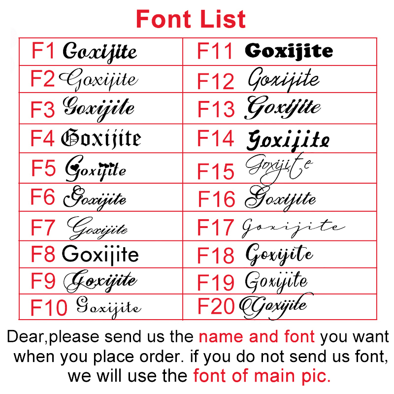 Goxijite Customize Name Neckla - огляд і ціна Men Accessories Name