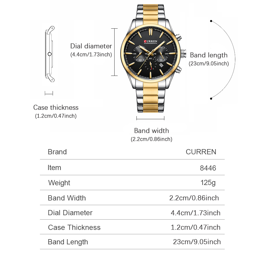 CURREN Casual Quartz Chrono Sp - огляд і ціна Young Men'S Accessories
