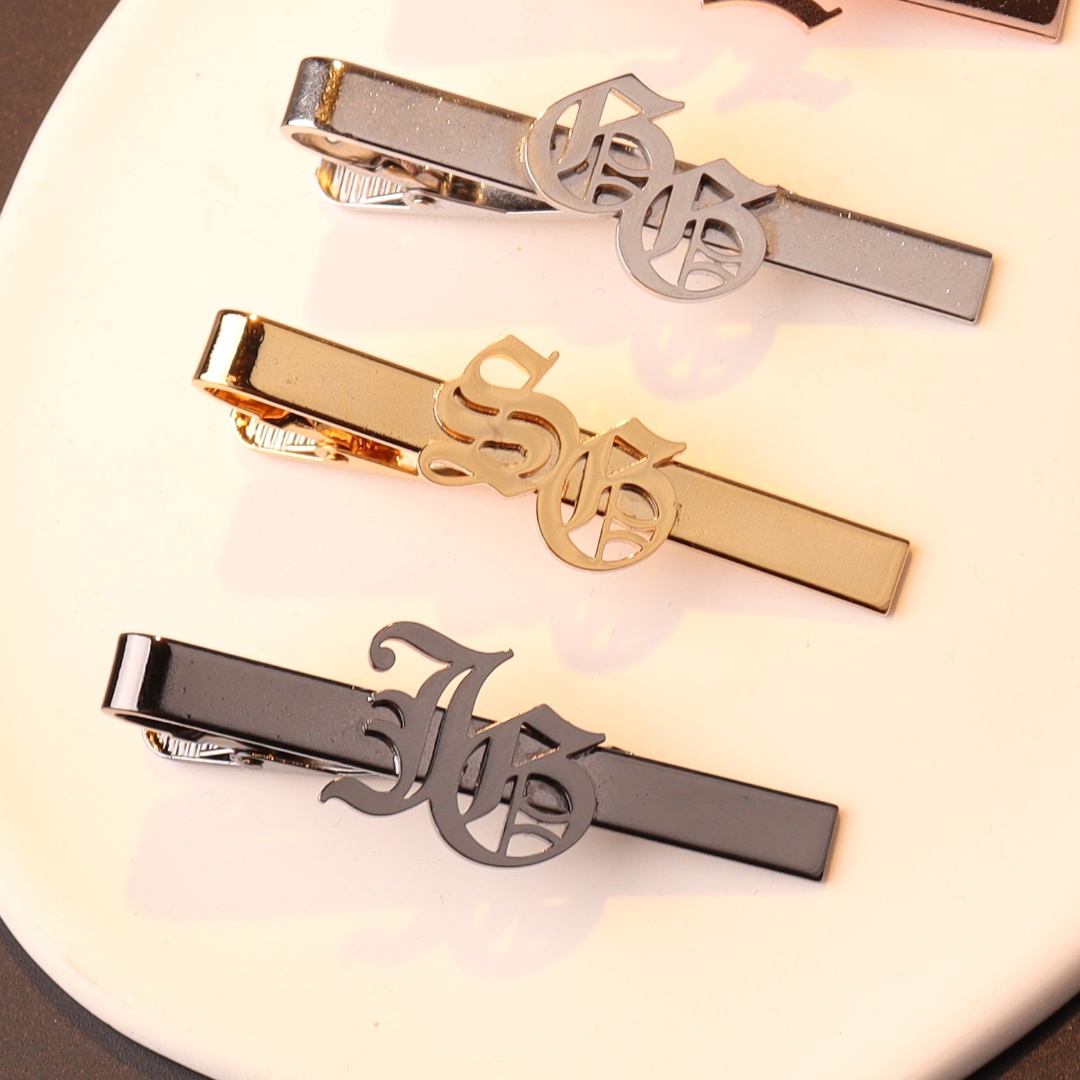 Custom Name Initials Tie Clip  - огляд і ціна Men Accessories Name
