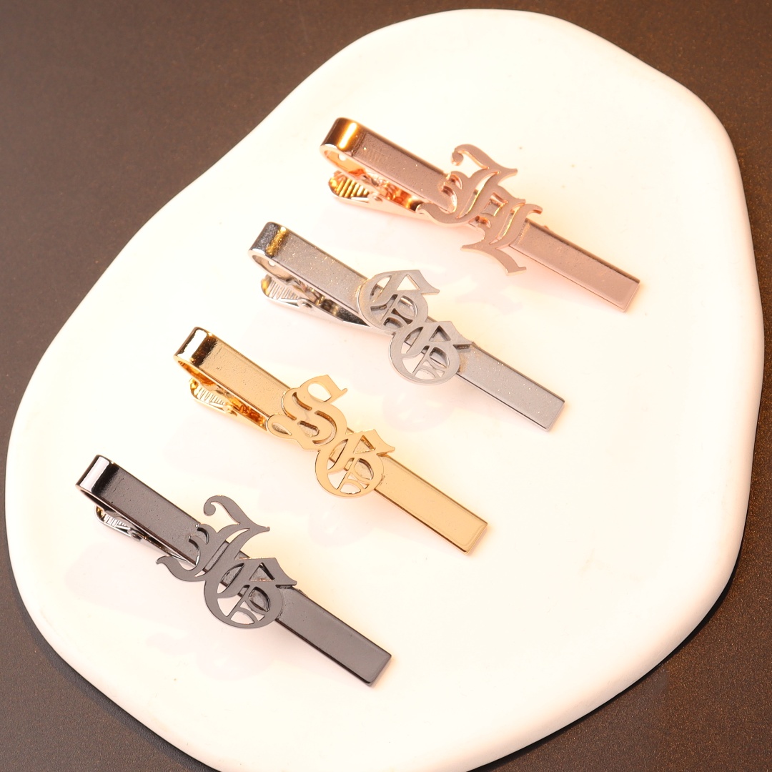 Custom Name Initials Tie Clip  - огляд і ціна Men Accessories Name