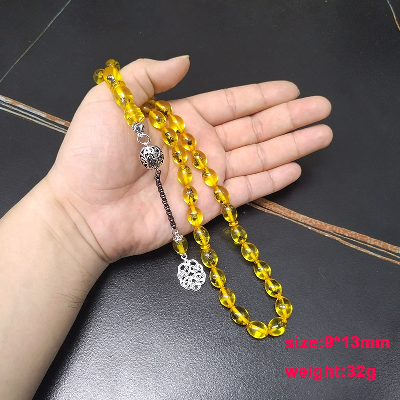 Tasbih men Yellow resin Real i - огляд і ціна Men Accessories Hk