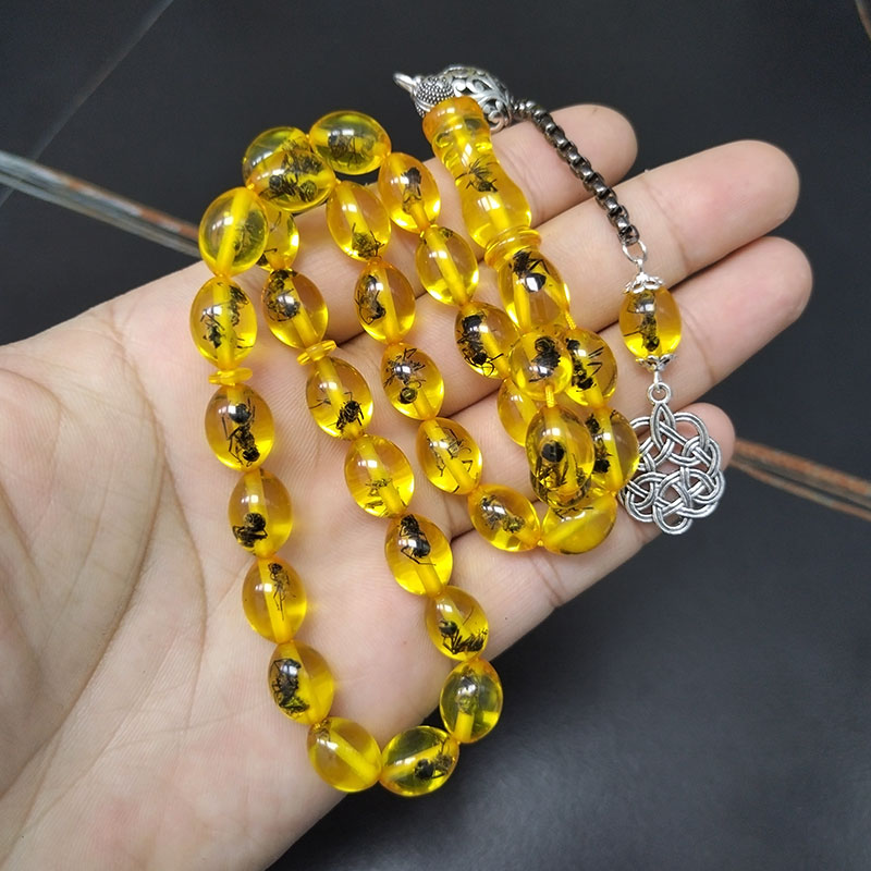 Tasbih men Yellow resin Real i - огляд і ціна Men Accessories Hk