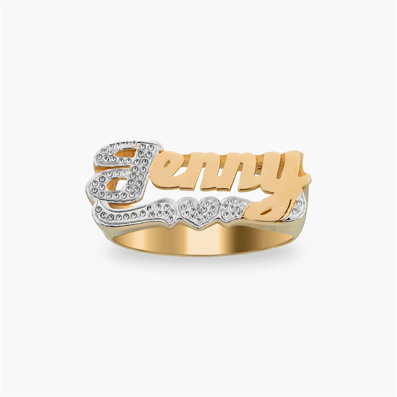 18K Gold Ring With Heart Perso - огляд і ціна Men Accessories Name