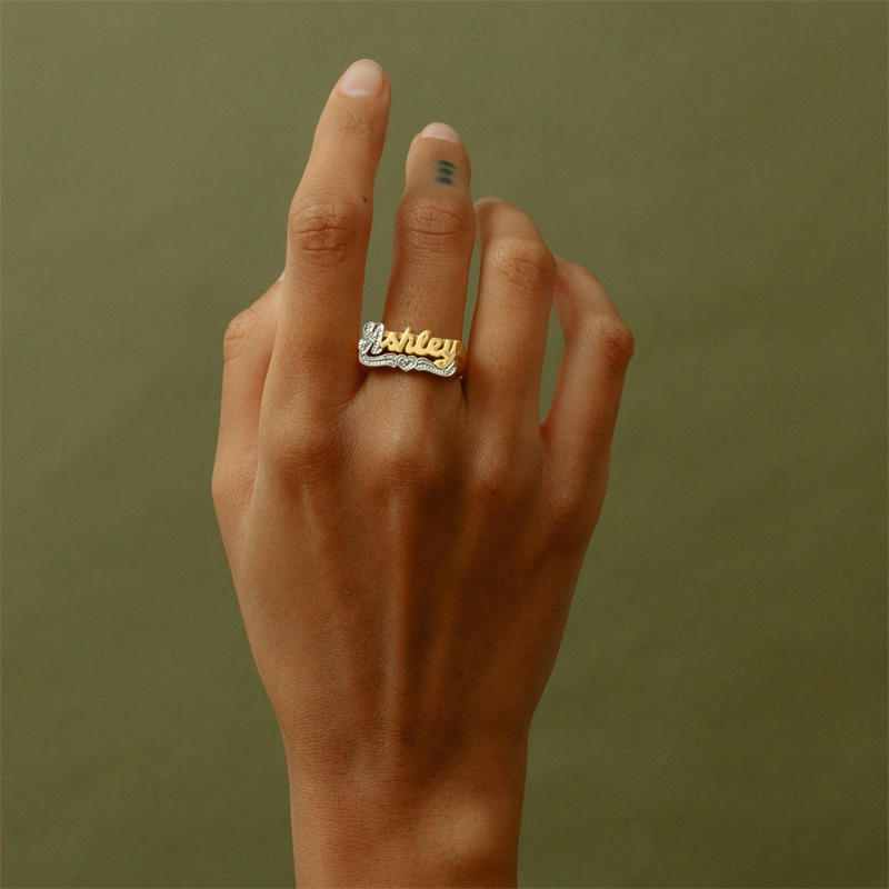 18K Gold Ring With Heart Perso - огляд і ціна Men Accessories Name