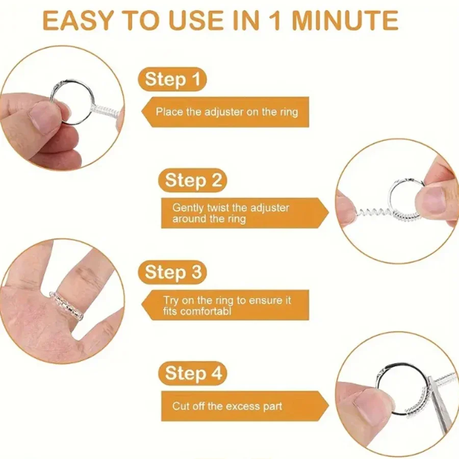 4/8pcs-Ring Size Adjuster-Invi - огляд і ціна Young Men'S Accessories