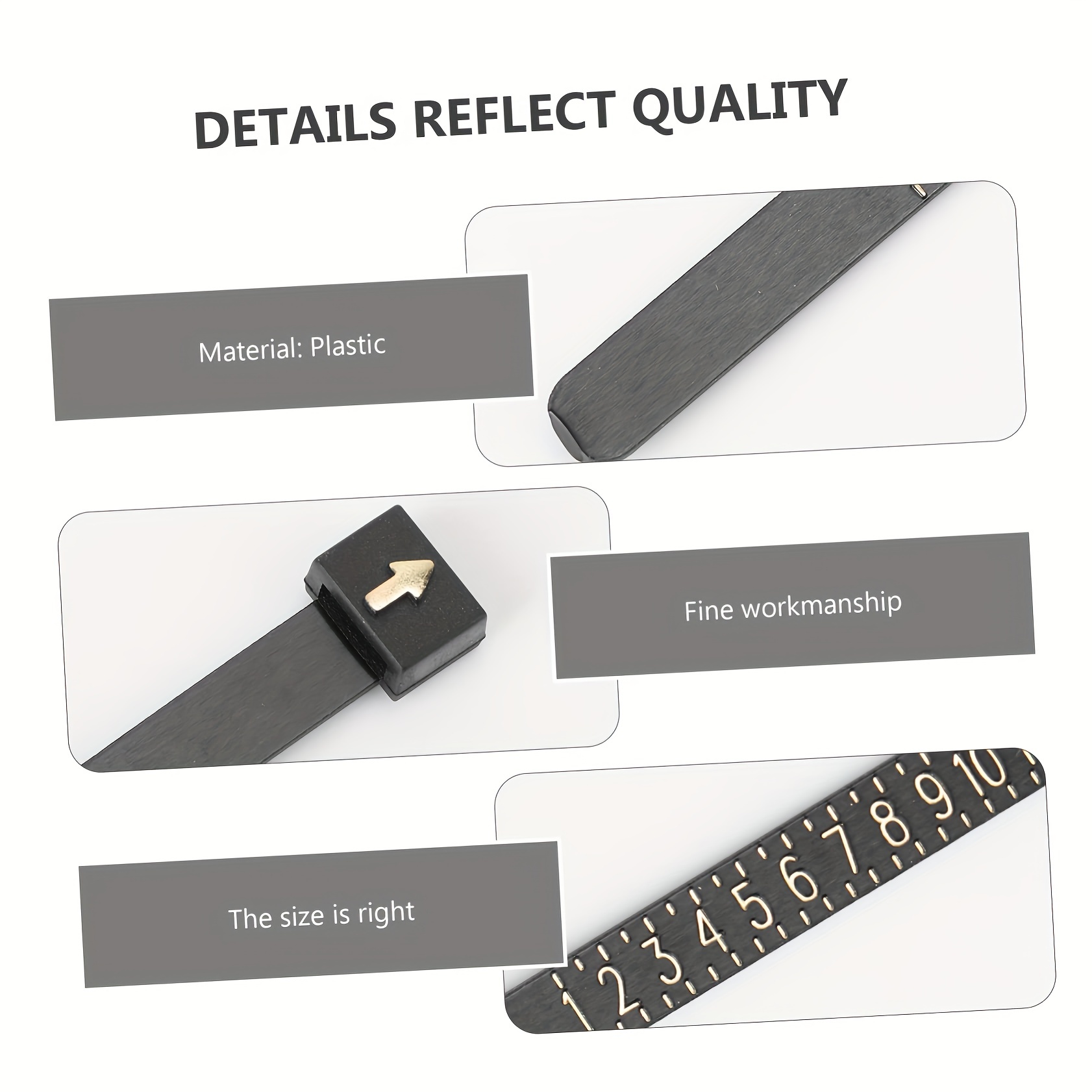 1pc Ring Sizer, Official UK/US - огляд і ціна Men Accessories Hk