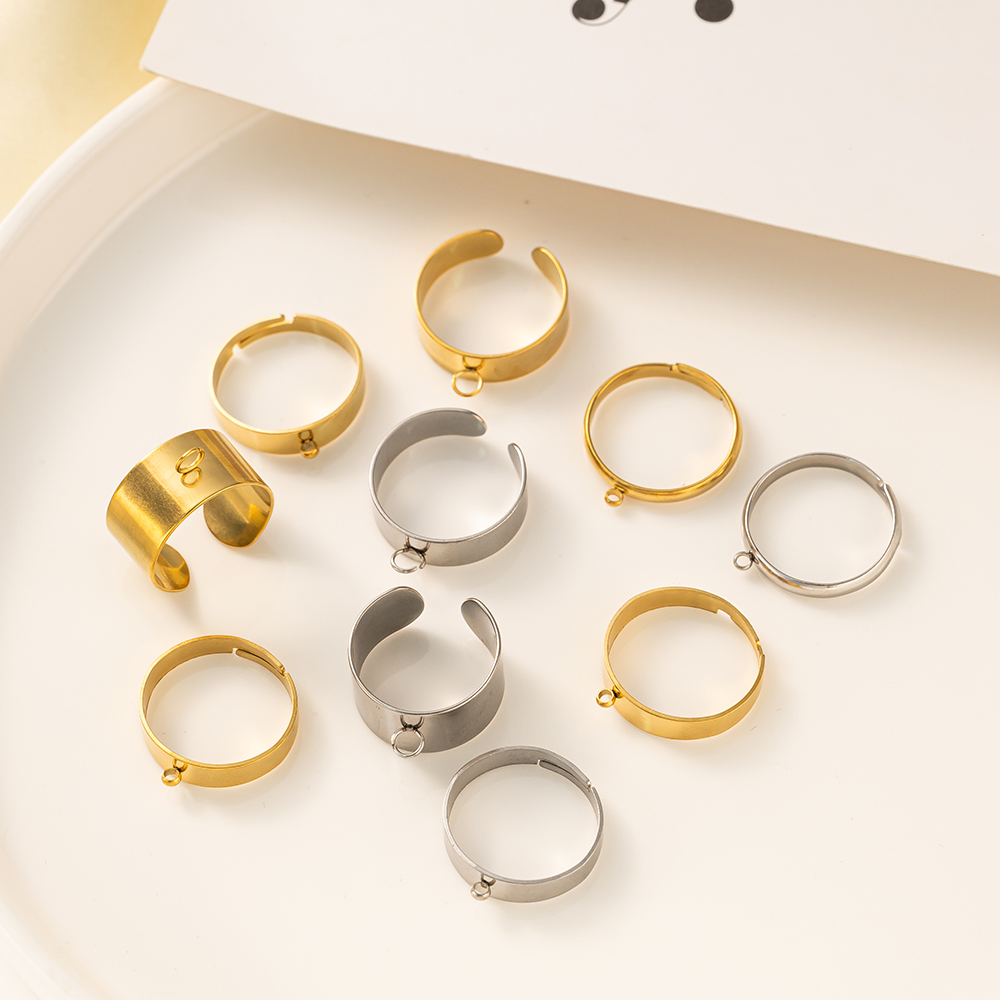5pcs/Lot Stainless Steel Gold  - огляд і ціна Young Men'S Accessories