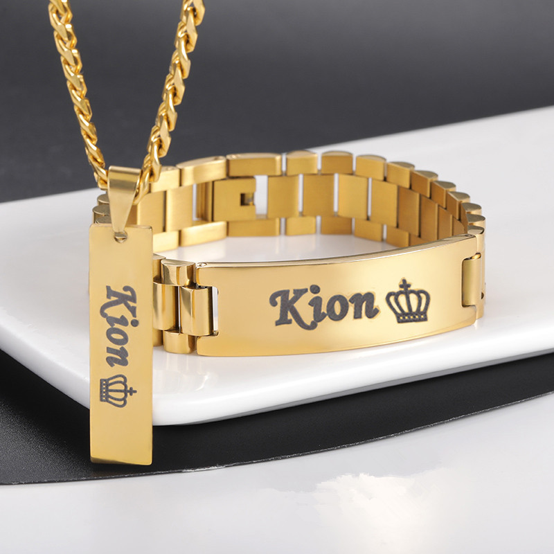 Custom Men Name Necklace Big B - огляд і ціна Men Accessories Name