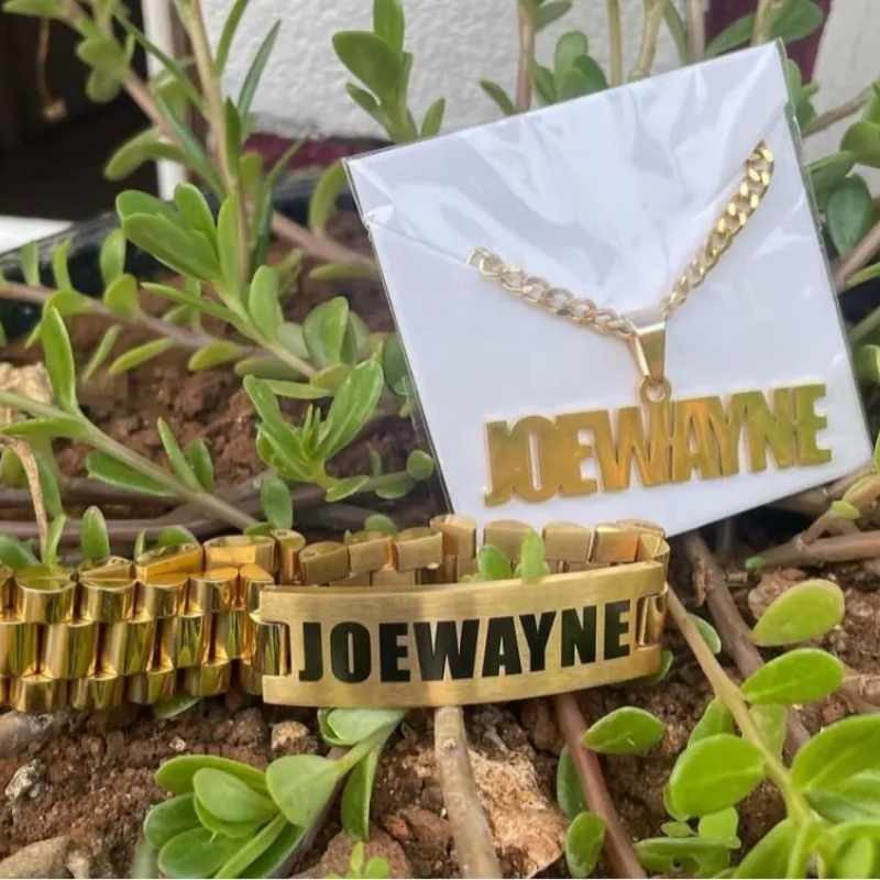 Custom Men Name Necklace Big B - огляд і ціна Men Accessories Name