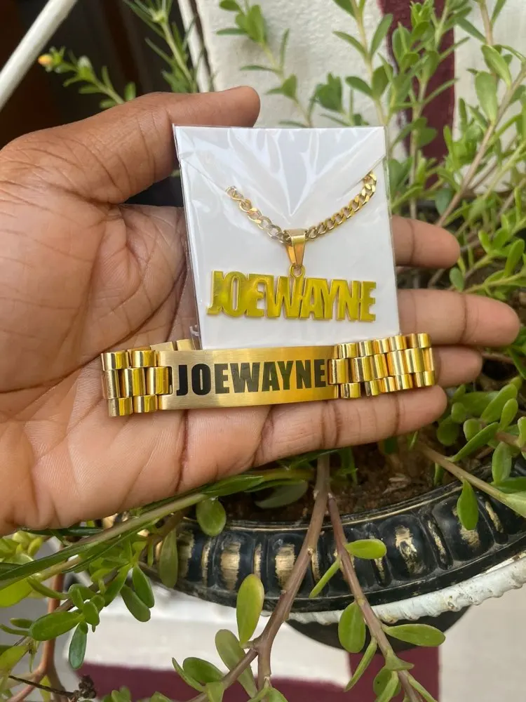 Custom Men Name Necklace Big B - огляд і ціна Men Accessories Name