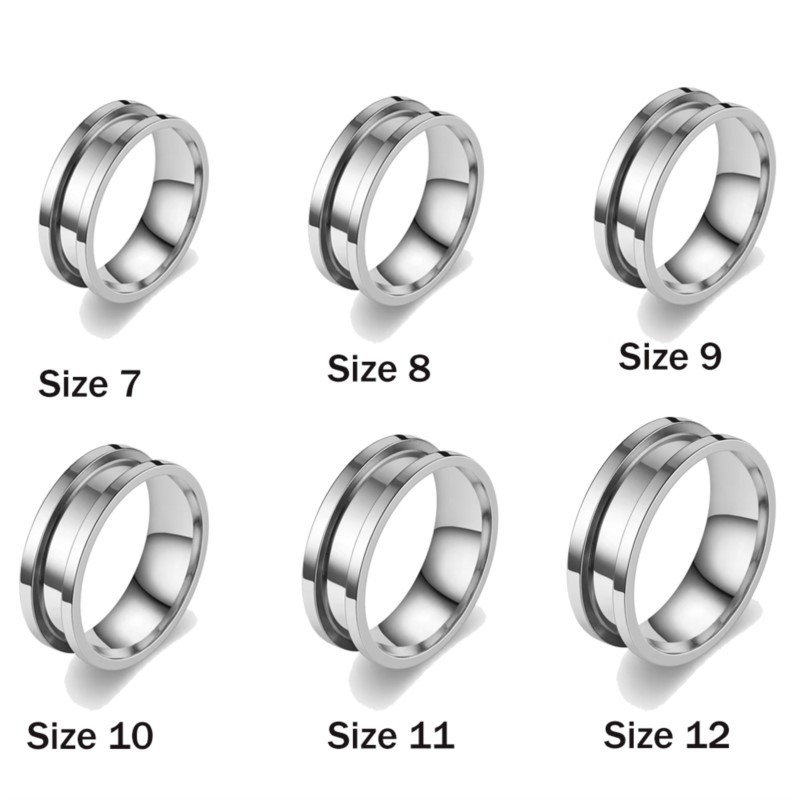 5pcs 7/8/9/10/11/12 Ring Core  - огляд і ціна Young Men'S Accessories