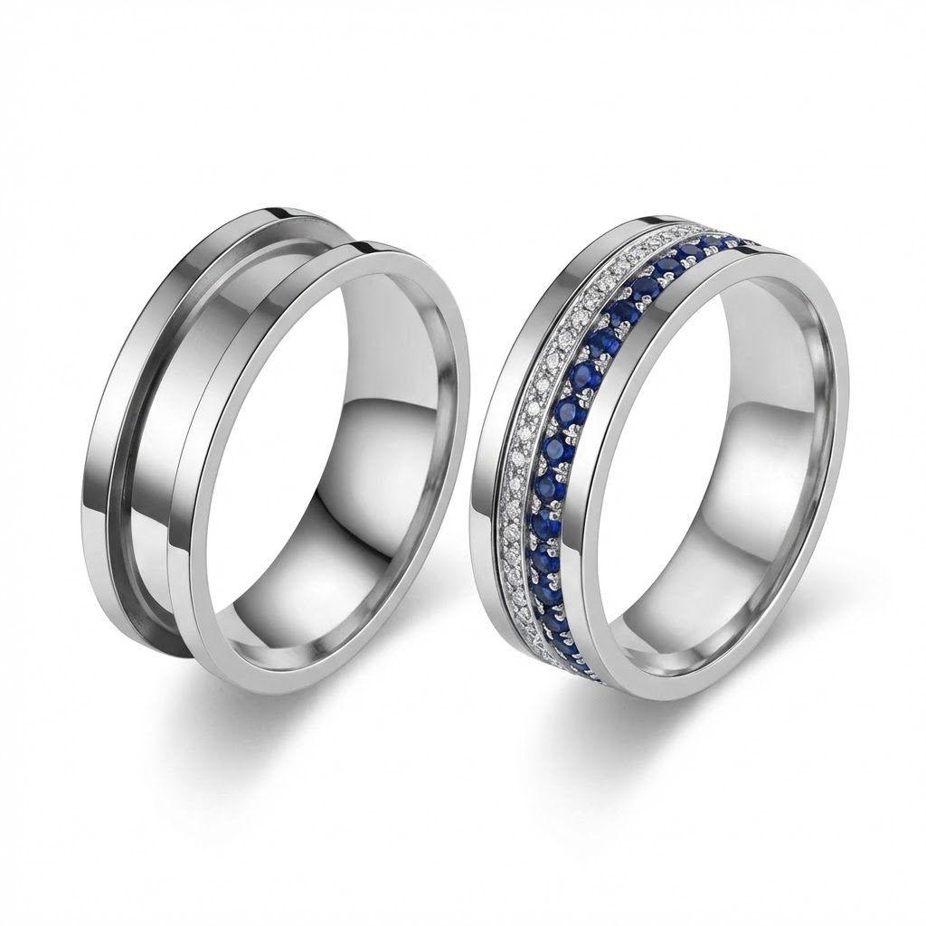 5pcs 7/8/9/10/11/12 Ring Core  - огляд і ціна Young Men'S Accessories